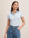 Aaliyah Ribbed Polo