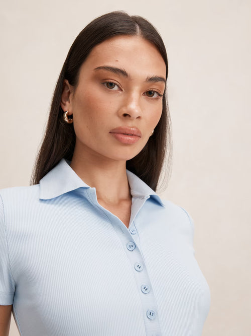 Aaliyah Ribbed Polo